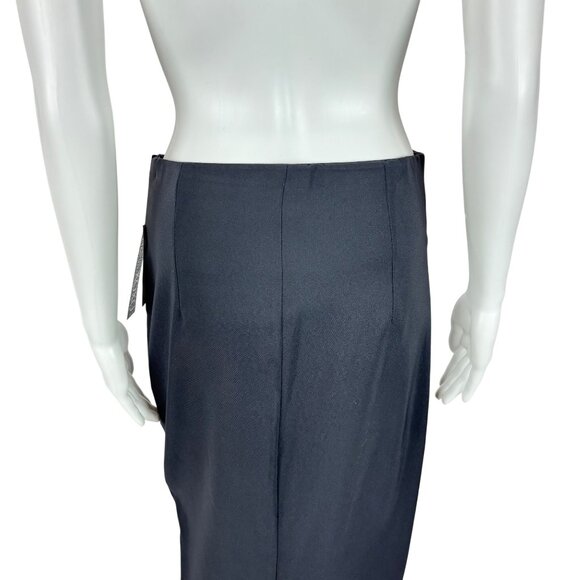 XOXO Black Skirt Womens Size Medium 00's High Waist Pencil Wiggle Retro - Picture 7 of 10